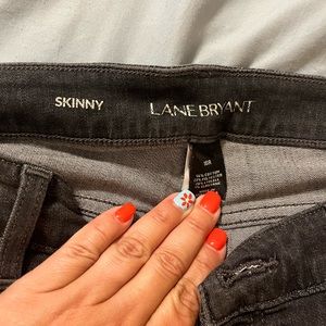 Distressed black jeans